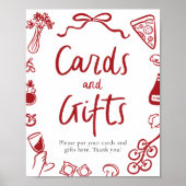 それモダンがアモーレイタリアンピザカードとギフト ポスター (正面)