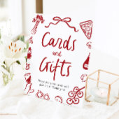 それモダンがアモーレイタリアンピザカードとギフト 台座サイン