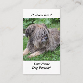 それ上の毛を搭載する犬は目です 名刺