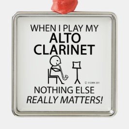 それ以外に何も問題はないアルト・クラリネット メタルオーナメント