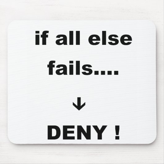 それ以外のもしすべての失敗 マウスパッド (正面)