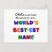 それ以外の呼び方としてベスト・エステスト ナニ Tシャツ & ギフト ポストカード (正面)