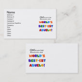 それ以外の場合は最も最高の高いアブエロとして知られる 名刺 (正面/裏面)