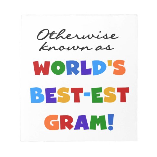 それ以外の場合は最も最高の高いグラムギフトとして知られる ノートパッド (正面)