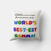 それ以外の場合最高のは最も詳しいガンマギフト クッション (裏面)