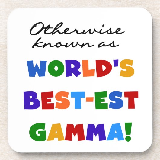 それ以外の場合最高のは最も詳しいガンマギフト コースター (正面)