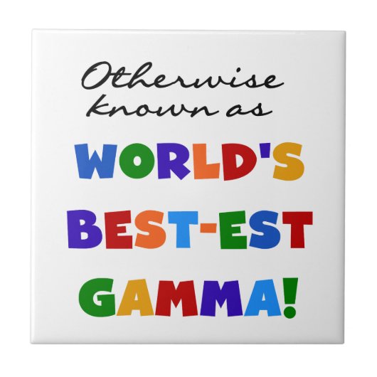 それ以外の場合最高のは最も詳しいガンマギフト タイル (正面)