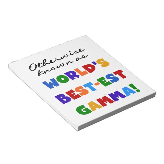 それ以外の場合最高のは最も詳しいガンマギフト ノートパッド (アングル)