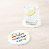 それ以外の最高の場合はパパTシャツとギフトが最も有名 コースター (側面)