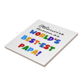 それ以外の最高の場合はパパTシャツとギフトが最も有名 タイル (側面)