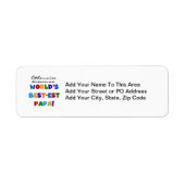 それ以外の最高の場合はパパTシャツとギフトが最も有名 ラベル (正面)