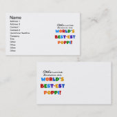 それ以外の最高の場合は最も知られているPoppi Tシャツとギフト 名刺 (正面/裏面)