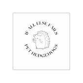 それ以外もしはペットのハリネズミが失敗する ラバースタンプ (インプリント)