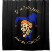 それ以外もしはCIRCUSブルーピエロに参加できない シャワーカーテン (正面)