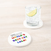 それ以外最高のの最も有名なLolo Tシャツとギフト コースター (側面)