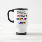 それ以外最高のの最も有名なLolo Tシャツとギフト トラベルマグ (左)