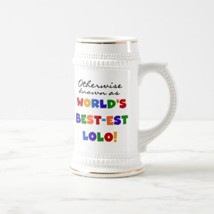 それ以外最高のの最も有名なLolo Tシャツとギフト ビールジョッキ