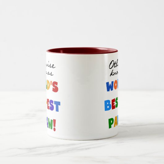 それ以外最高のの最も有名なPapaw Tシャツとギフト ツートーンマグカップ (中央)