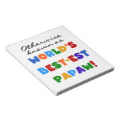 それ以外最高のの最も有名なPapaw Tシャツとギフト ノートパッド (アングル)