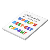 それ以外最高のの最も有名なPapaw Tシャツとギフト ノートパッド (回転)