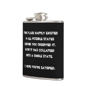 それ倒れました! 量子物理学のユーモア フラスク (左)