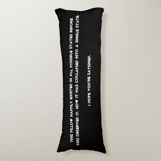 それ倒れました! 量子物理学のユーモア ボディピロー (正面縦)