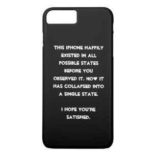 それ倒れました! 量子物理学のユーモア iPhone 8 PLUS/7 PLUSケース