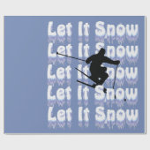 それ冬季スポーツ割り当てられるスキースノーボードの雪が降るため ラッピングペーパー (フラット)