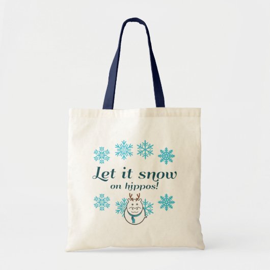 それ割り当てられるカバで雪が降るため! トートバッグ (正面)