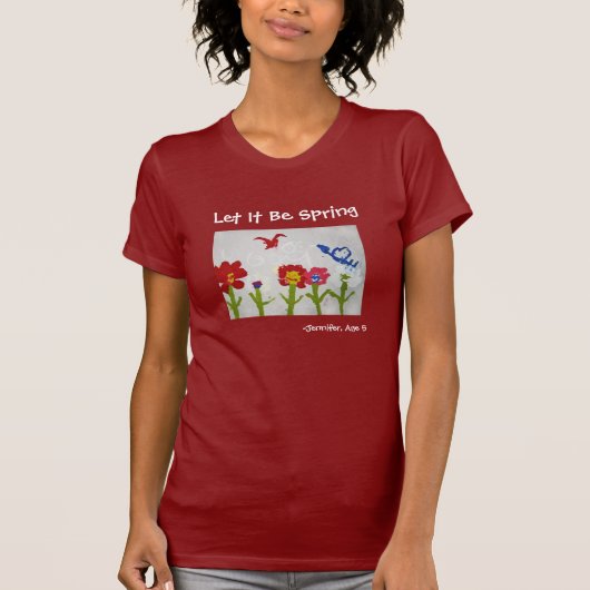 それ割り当てられる春のTシャツがあって下さい Tシャツ (正面)
