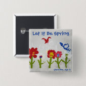 それ割り当てられる春ボタンがあって下さい 缶バッジ (正面&裏面)