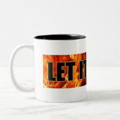 それ割り当てられる燃えるため! コーヒー・マグ ツートーンマグカップ (左)