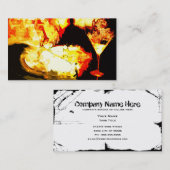 それ割り当てられる燃えるため 名刺 (正面/裏面)