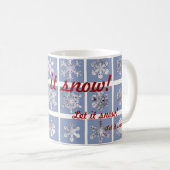 それ割り当てられる雪が降るため! コーヒーマグカップ (正面右)