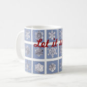 それ割り当てられる雪が降るため! コーヒーマグカップ (正面左)