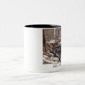 それ割り当てられる雪が降るため ツートーンマグカップ (中央)