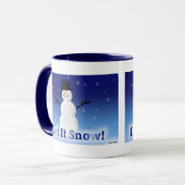 それ割り当てられる雪が降るため! マグカップ (正面左)