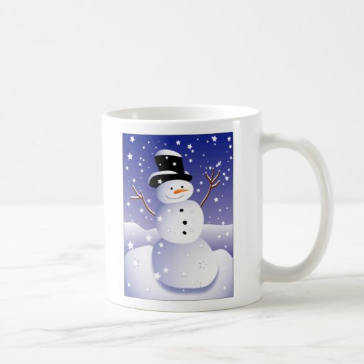 それ割り当てられる雪が降るため、人を配置するため! コーヒーマグカップ (右)