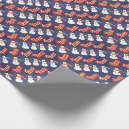 それ包むこと割り当てられるギフト雪が降るため ラッピングペーパー