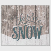 それ包装紙割り当てられるクリスマスの休日の雪が降るため ラッピングペーパー (フラット)