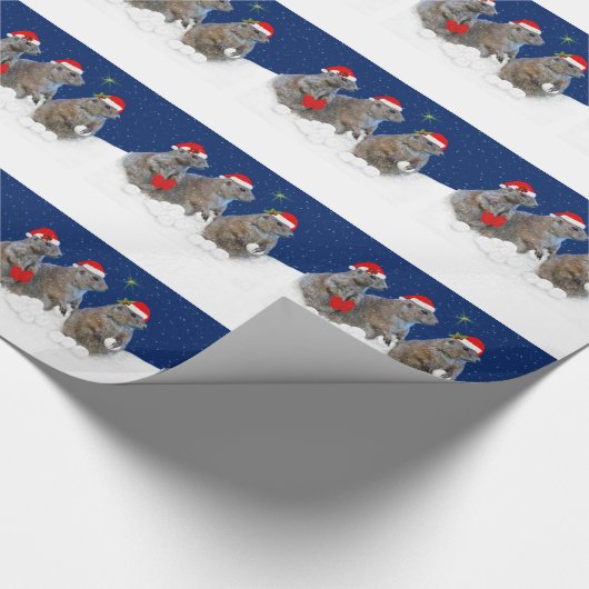 それ包装紙割り当てられるクリスマスの雪が降るため ラッピングペーパー (角)