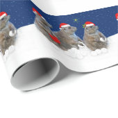 それ包装紙割り当てられるクリスマスの雪が降るため ラッピングペーパー (ロールコーナー)
