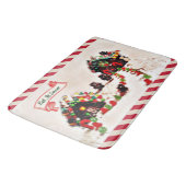 それ家族割り当てられる休日のジンジャーブレッド雪が降るため バスマット (アングル)