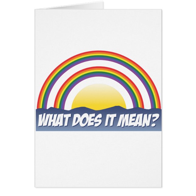 それ意味する何が二重虹か。 (正面)