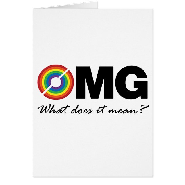 それ意味する何が新しい二重虹のTシャツのomgか。 (正面)
