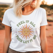 それ感じは、すべてのレトロBoho Sun行かせなさい トライブレンドＴシャツ
