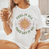 それ感じは、すべてのレトロBoho Sun行かせなさい トライブレンドＴシャツ