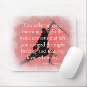 それ感動的は勇気引用文 マウスパッド (マウス)