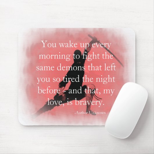 それ感動的は勇気引用文 マウスパッド (マウス)