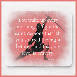 それ感動的は勇気引用文 マウスパッド